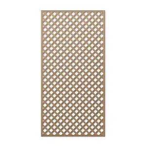 Treillage en bois maille losange 47mm 1.00m x 2.00m Bois naturel